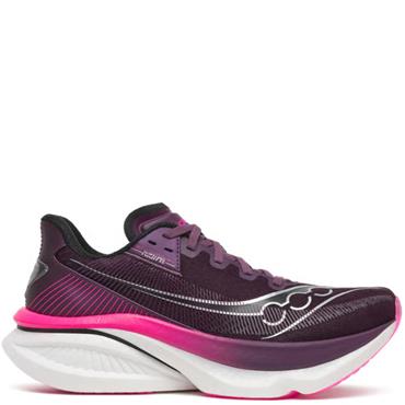 SAUCONY WOMENS AZURA RUNNING TRAINER - EGGPLANT BLACK